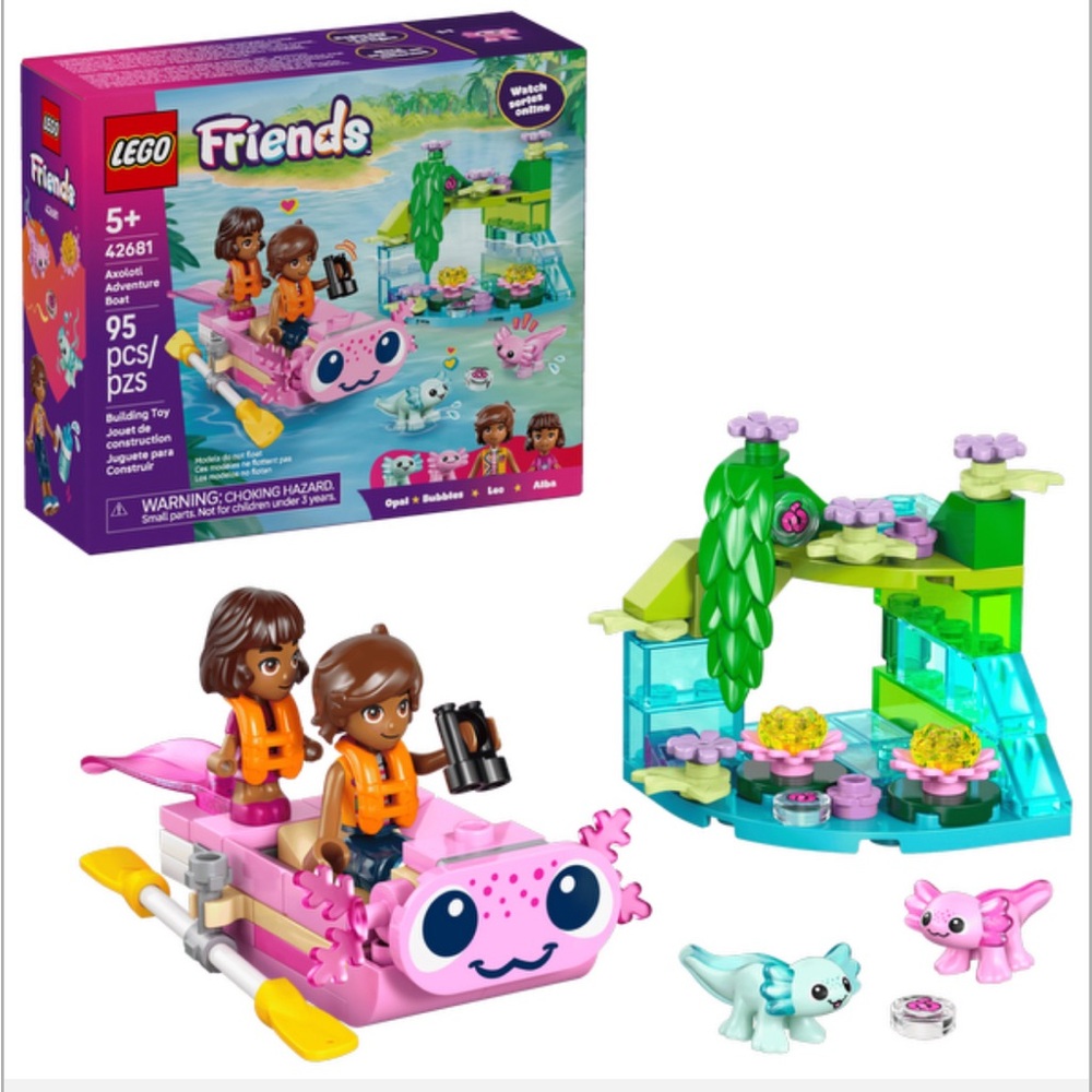 LEGO Friends Axolotl Adventure Boat (42681) NEW in Sealed Box